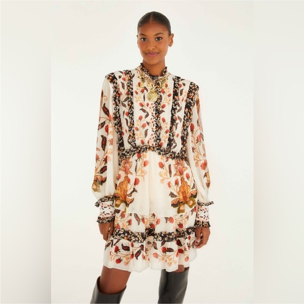 Farm Rio: Cream Berry Garden Mini Dress - Picture 8 of 13